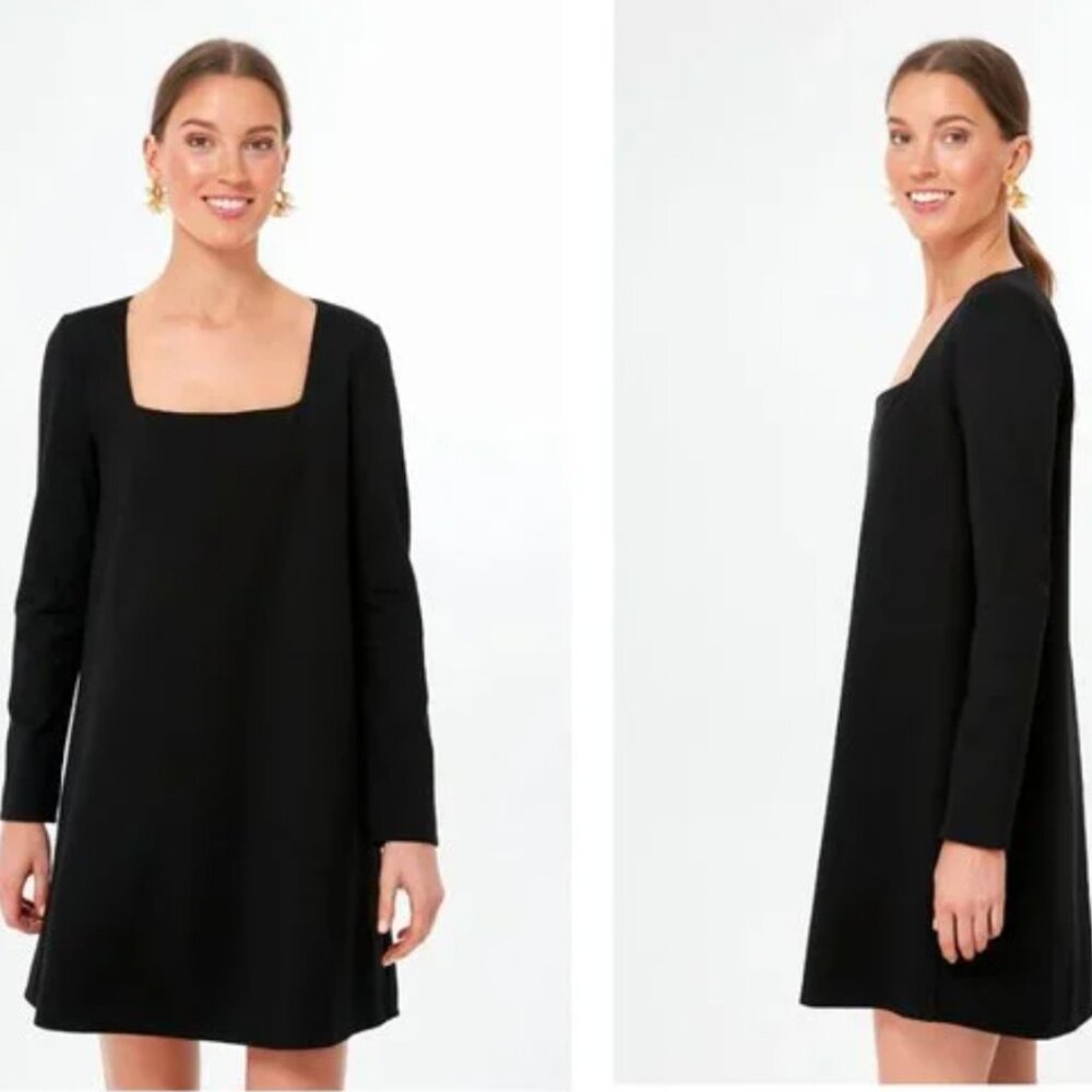 Tuckernuc Middleton Long Sleeve Square Neck Mini Dress